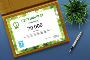 Дизайн сертификата 13 - kwork.ru