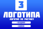 Логотип по рисунку. Ваш логотип в векторе 5 - kwork.ru